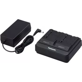 Panasonic AG-BRD50 - cargador + fuente de alimentación - 2 x carga de batería - 4000 mA (AG-BRD50E)