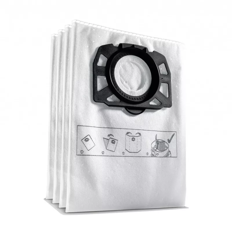 Karcher Bolsas filtrantes para aspiradores de agua y polvo MV4 20L, pack de 4