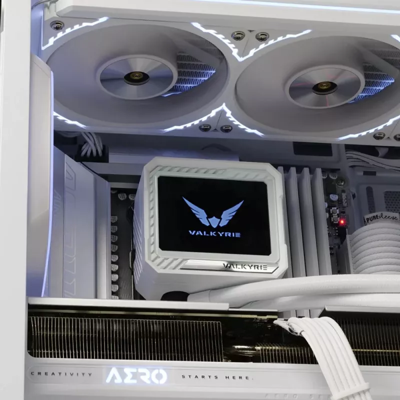 Refrigeración líquida para CPU Valkyrie VK-AIOV240W radiador de 240 mm con LCD
