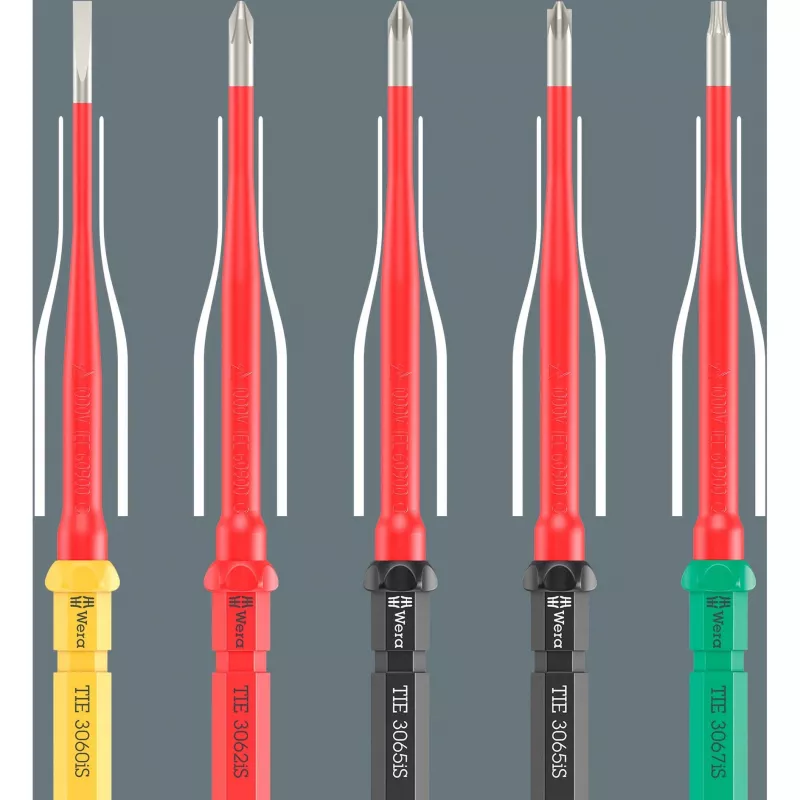 Wera Kraftform Kompakt VDE acero inoxidable 17 juego de destornilladores extra finos (05006631001)