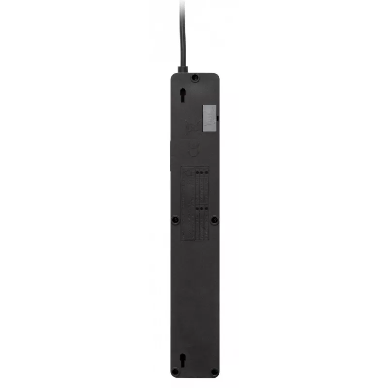Alargador eléctrico Lestar 3 m interior negro con interruptor de encendido/apagado y piloto, 230 V AC, 10 A