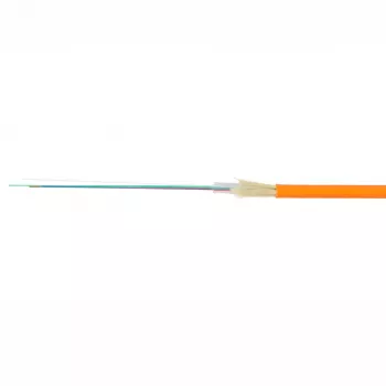 Microcable de fibra óptica Fiberhome 2,5 mm, 4 FO G.657A1, cubierta PE, naranja, bobina de 2 km