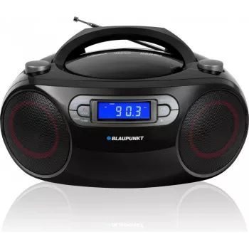 Boombox FM PLL CD/MP3/USB/AUX/Reloj/Alarma