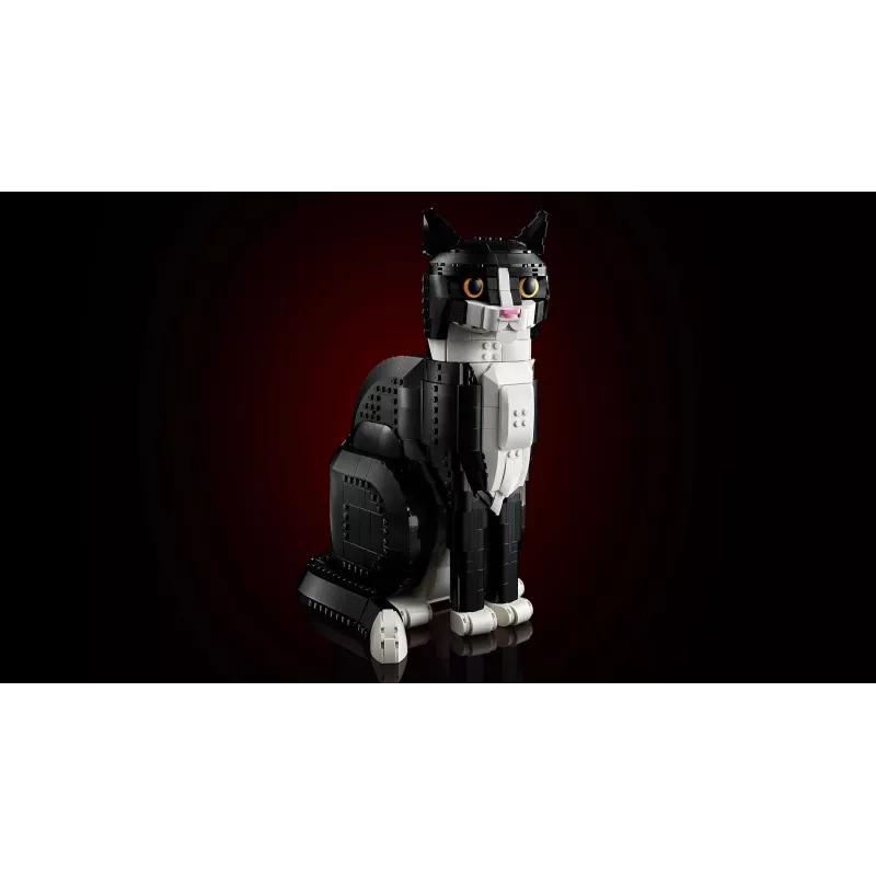 Set LEGO Ideas 21349 Tuxedo Cat set de construcción — modelo de ladrillos coleccionable, pieza de exposición