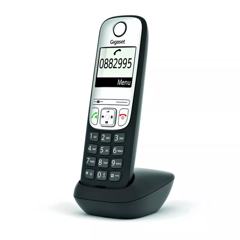 Teléfono analógico/DECT Gigaset A690HX identificación de llamadas negro, plata