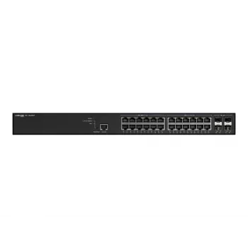 Switch gestionado LANCOM GS-3628XP, 24× puertos 2,5G RJ-45, PoE, L2/L3, montaje en rack 1U