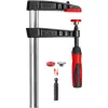 Sargento de fundición maleable original Bessey TG con mango de plástico de 2 componentes - sargento - hierro - plástico - 25 cm