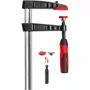 Sargento de fundición maleable original Bessey TG con mango de plástico de 2 componentes - sargento - hierro - plástico - 25 cm