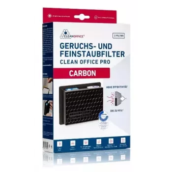 Filtro de polvo Cleanoffice Carbon 150 x 120 x 50 mm — 2 unidades