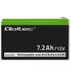 Batería Qoltec 53062 AGM | 12V | 7,2 Ah | máx. 108A