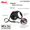 Flexi Black Design M correa extensible para perros, cinta de 5 m, hasta 25 kg