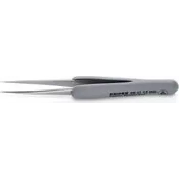 KN 92 21 12 ESD - Pinzas de precisión con mango engomado ESD, 112 mm