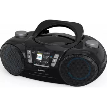 Reproductor portátil DAB+ CD/MP3/USB/SD Bluetooth SENCOR SPT 6510DB — DAB+, Bluetooth 5.3, 16 W RMS, CD/USB/SD, LCD de 2,4