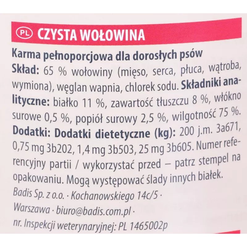 ANIMONDA GranCarno Adult Single Protein Rind - Comida húmeda para perros - 800 g