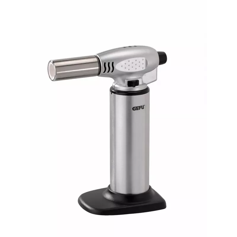 GEFU FUEGO Creme Brulee soplete de cocina G-35400, negro/acero inoxidable