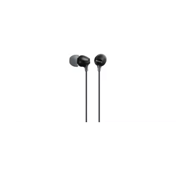 Sony MDR-EX15AP, con cable, 8 - 22000 Hz, Llamadas/Música, 3 g, Auricular, negro