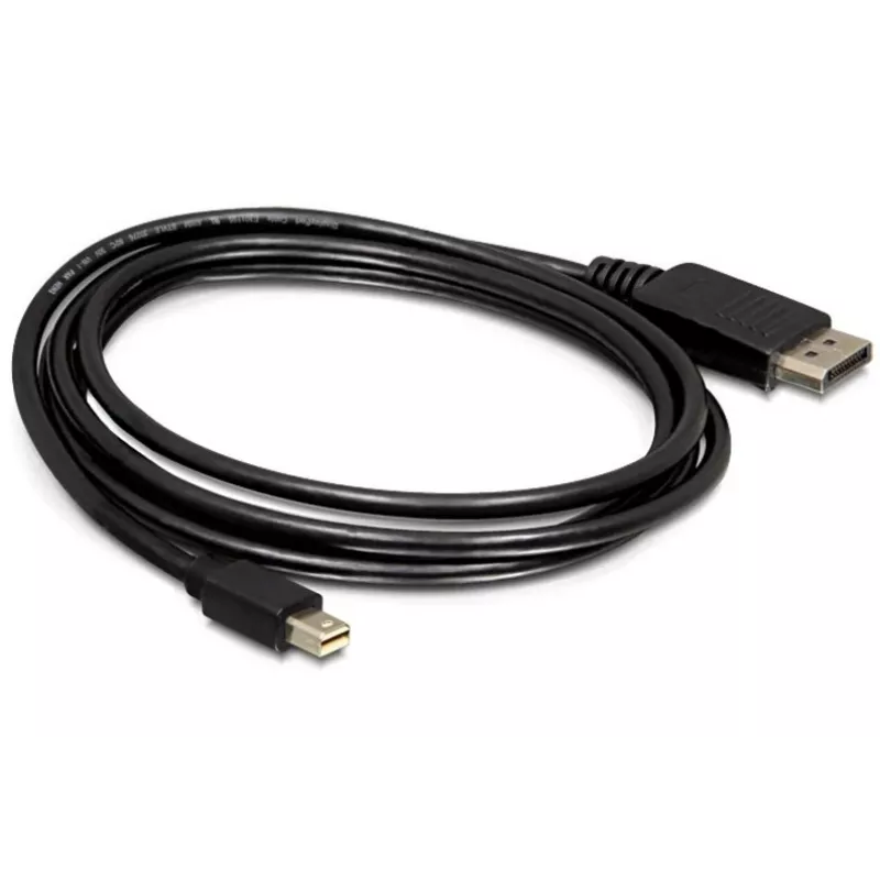 Cable Mini DP/DP 1.2 DeLOCK 82438 2 m Negro