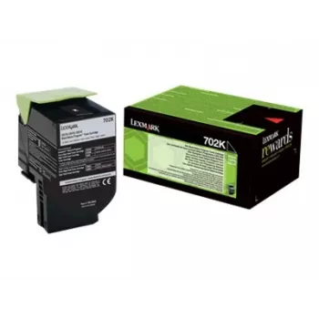 Cartucho de tóner Lexmark 702K R 3000 páginas negro