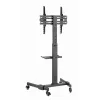 Soporte de TV GEMBIRD TVS-55T-01 para televisores de 32–55 pulgadas, acero, altura ajustable VESA 100x100–400x400, inclinable, ruedas, carga máxima 35 kg