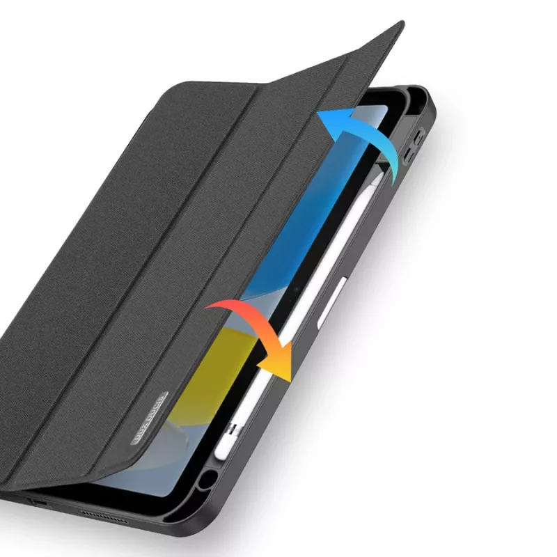 Funda para tablet dux ducis DUX DUCIS DOMO plegable con almacenamiento para lápiz para iPad 10 (2022) negra