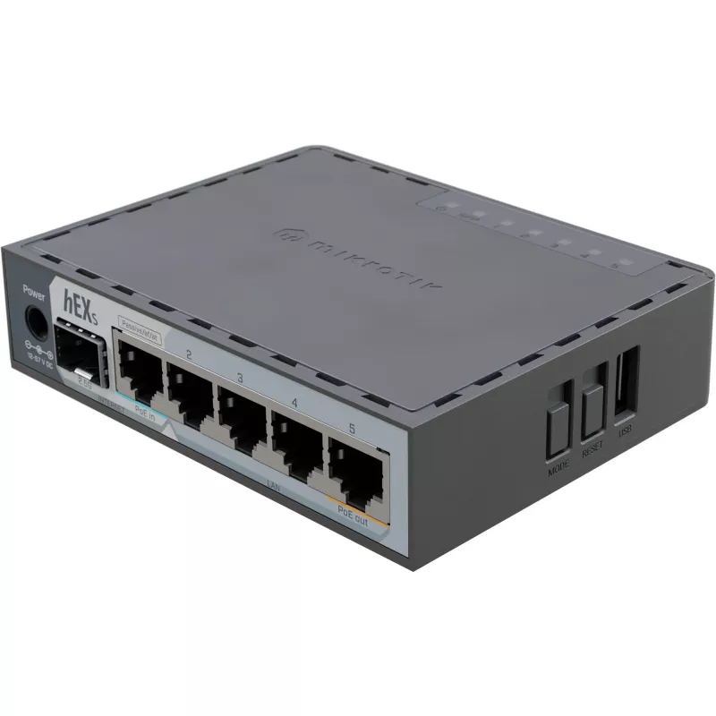 Mikrotik E60IUGS Router con cable Gigabit Ethernet negro