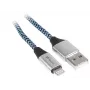 Cable Lightning Tracer TRAKBK46269 1 m negro azul plata