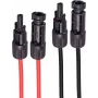 Alargador de cable de altavoz ShiverPeaks PV4, 4 mm², juego de 2 piezas, rojo/negro, 7,5 m
