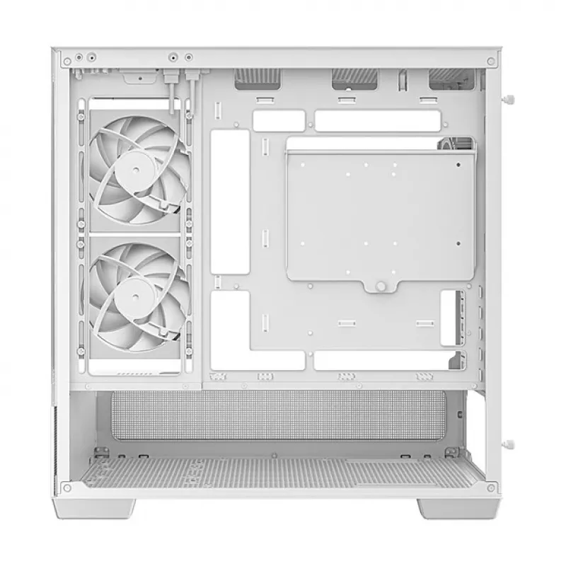 Caja semitorre PC DeepCool CG380 3F WH — Blanca, 235×437×451 mm, compatible con 2,5