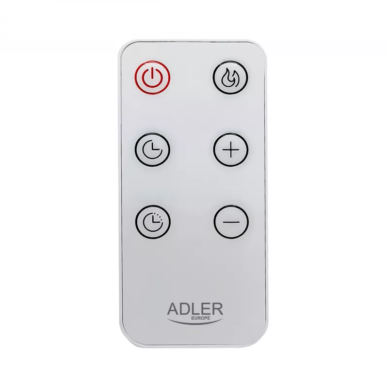 Radiador de convección Adler AD 7752 LCD con mando a distancia, blanco