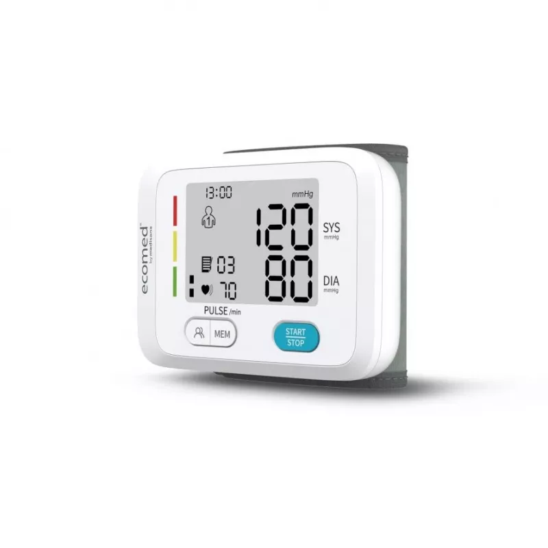 Ecomed BW-83E Tensiómetro de muñeca, automático, 2 usuarios