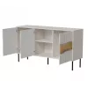 Cómoda Cama Meble INSERTO 3D 143,5×40×80 cm — acabado cashmere con LED