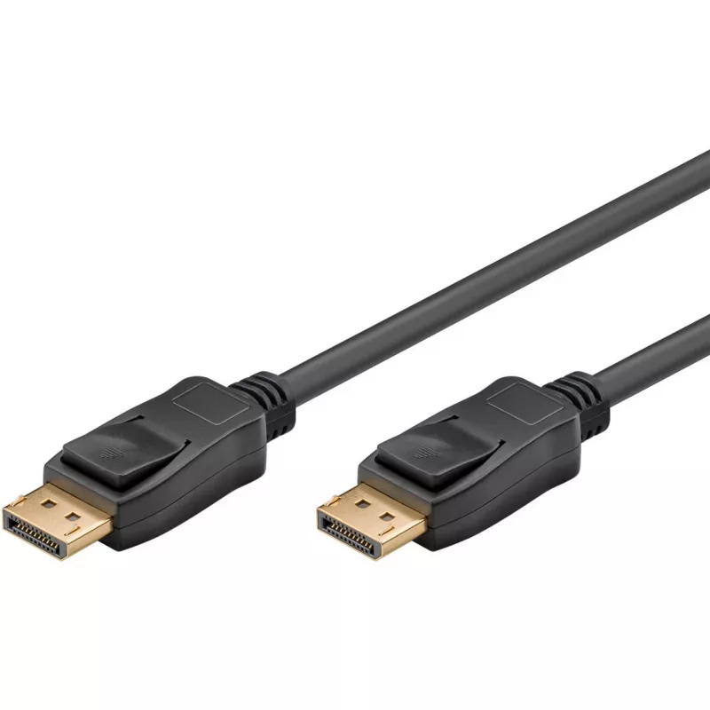Cable DisplayPort 1.4 conector macho > conector macho DisplayPort (negro, 2 metros, 8K)