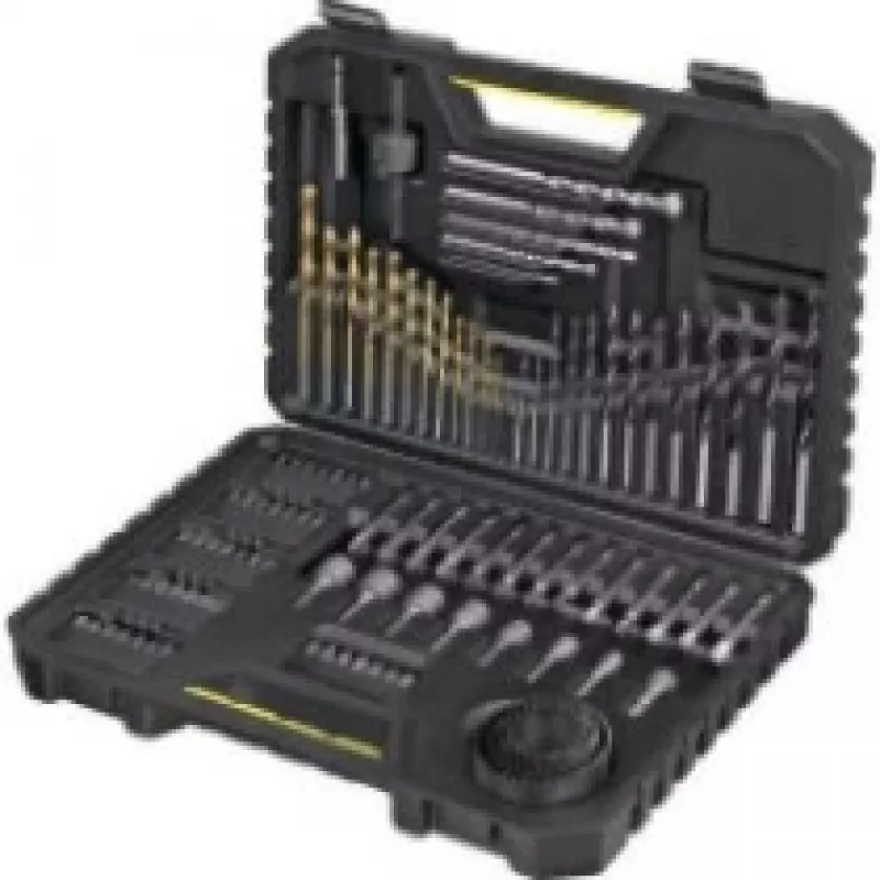 Juego de brocas Stanley STA7205-XJ 100 uds. para mampostería, metal, madera