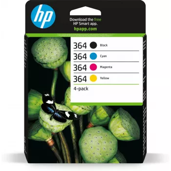 HP 364 Pack de 4 cartuchos de tinta originales negro/cian/magenta/amarillo
