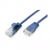 ROLINE GREEN Cable de red UTP Cat.6A (Clase EA), LSOH, delgado, Azul, 1 m