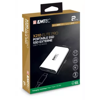 SSD portátil EMTEC X210 3.2 Gen2 2 TB
