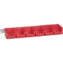 Caja de almacenamiento allit 457060 — medidas 615×165×75 mm, rojo, 1 ud.