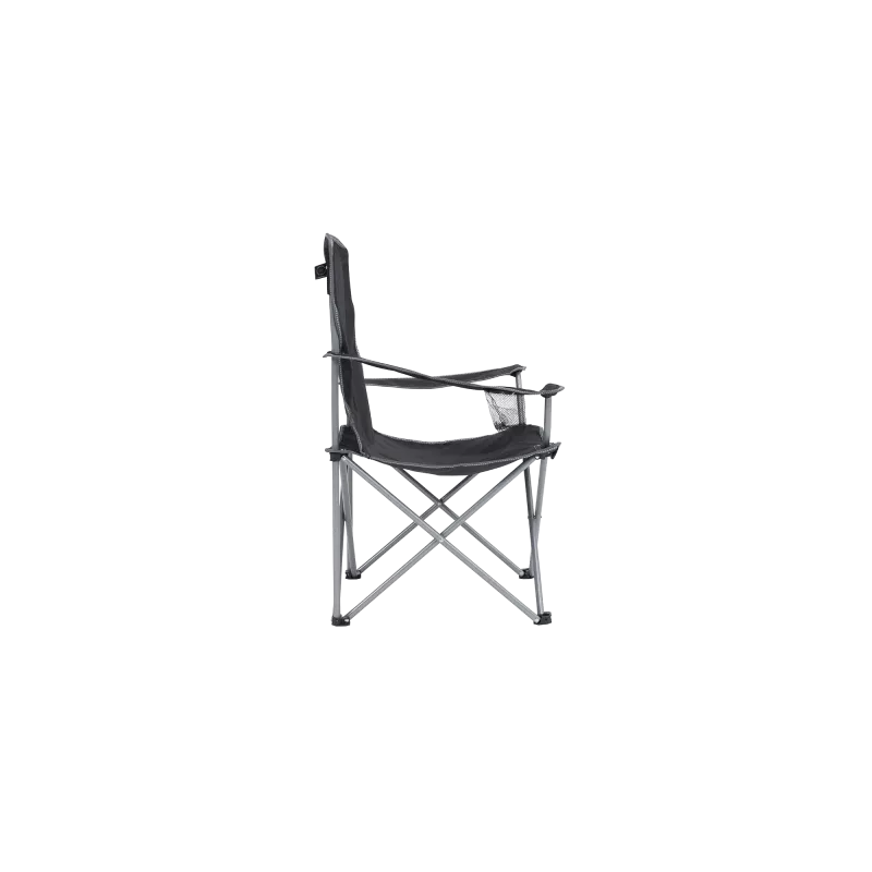 Silla con reposabrazos Spruce, negra 480087, silla de camping negra, modelo 2025