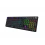 iBOX Aurora K-6 IKGMK6 teclado gaming mecánico de perfil bajo, con cable + RF inalámbrico + Bluetooth, switches KRGD Red, retroiluminación LED, QWERTY inglés, negro