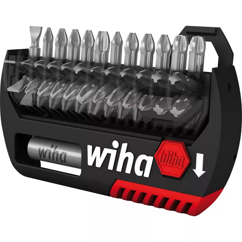 Juego de puntas de destornillador Wiha FlipSelector 39060 — 15 piezas: Phillips, Pozidriv, TORX