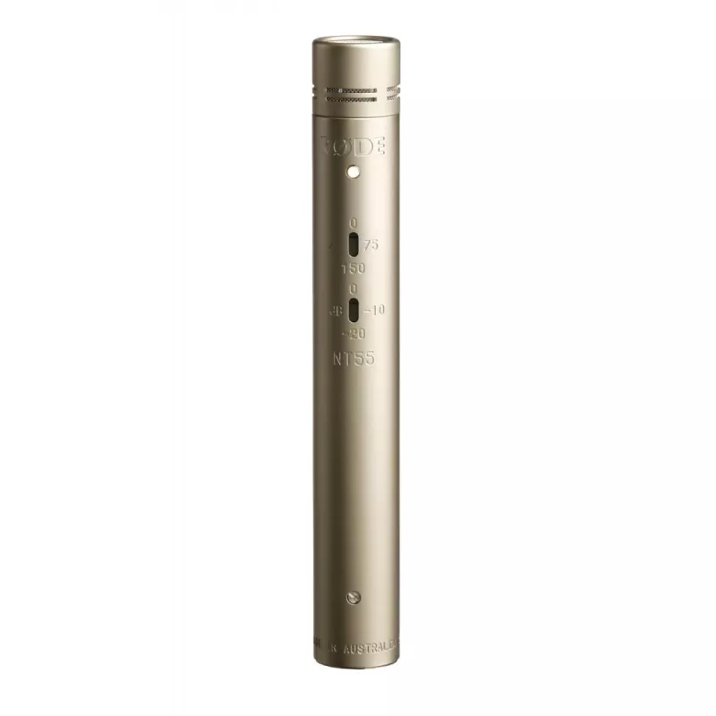 Micrófono de escenario/directo RØDE NT55 cardioide cableado XLR-3 sensibilidad -38 dB 100 Ω plateado