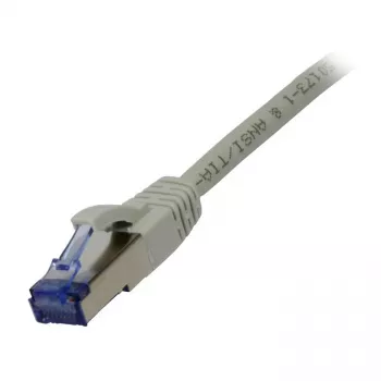 Cable de parcheo RJ45 - CAT6A 500M - 1,5 m - gris - S-STP (S/FTP) - componentes verificados (certificado GHMT) - AW
