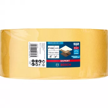Bosch Expert C470 rollo de lijado, rollo de lijado, grano medio, P100, acabado, eliminación de pintura, madera, lijado en seco
