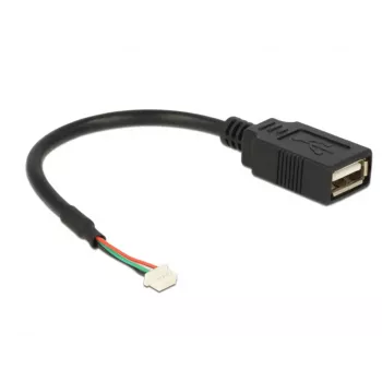 Cable USB DeLOCK 84834 USB 2.0 0,15 m negro