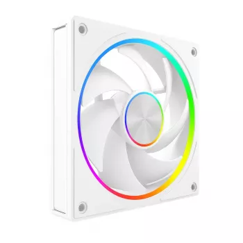 Ventilador de caja MODECOM VOLCANO LOOP 120 ARGB blanco – 120 mm, iluminación ARGB, compatible con PWM, 400–1400 rpm