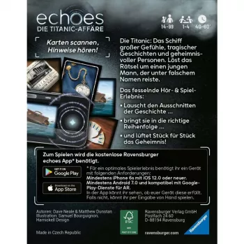 echoes Die Titanic Affair, juego familiar