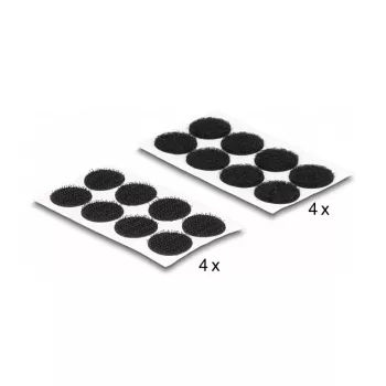 Almohadilla de montaje DeLOCK 19088 puntos de velcro redondos 64 uds. negro
