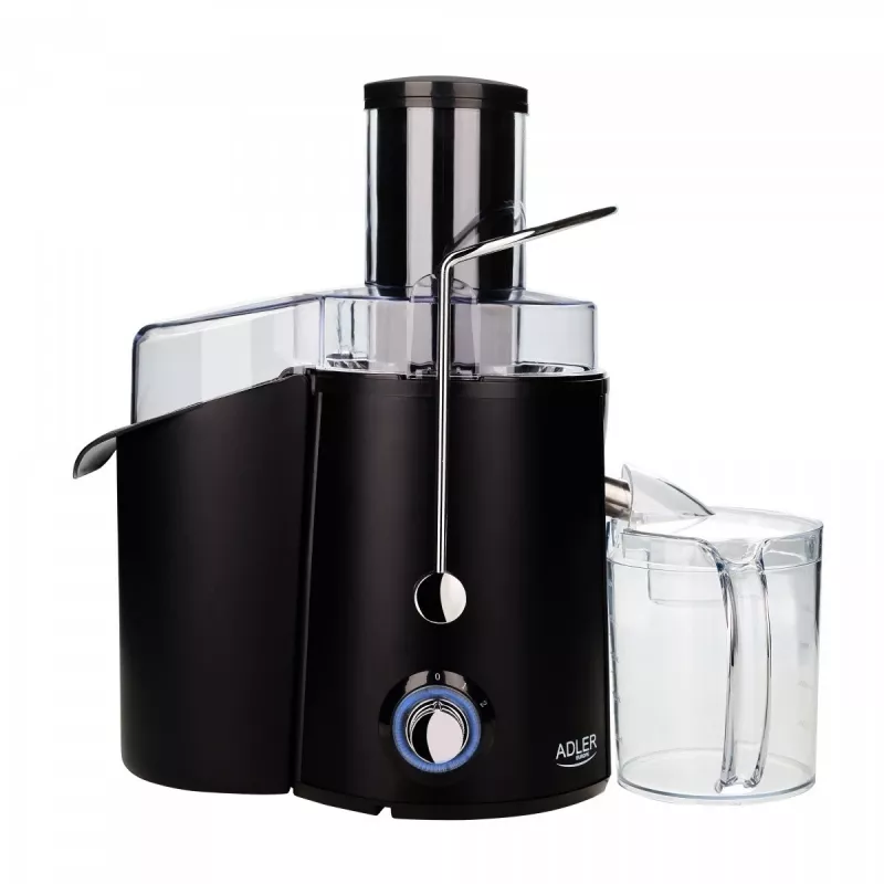 Exprimidor centrífugo Adler AD 4127 — 1000 W, negro, jarra de zumo, 3,9 kg
