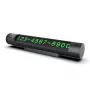 Tarjeta de aparcamiento temporal Tellur TLL171251 – negro metalizado, muestra dos números de teléfono