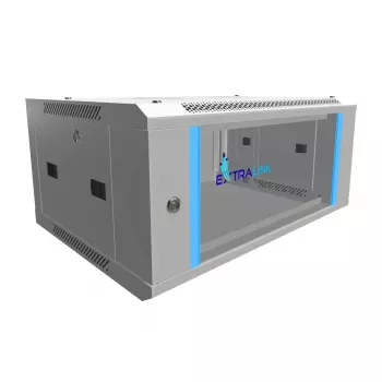 Rack de pared 4U 600x450 gris - Extralink